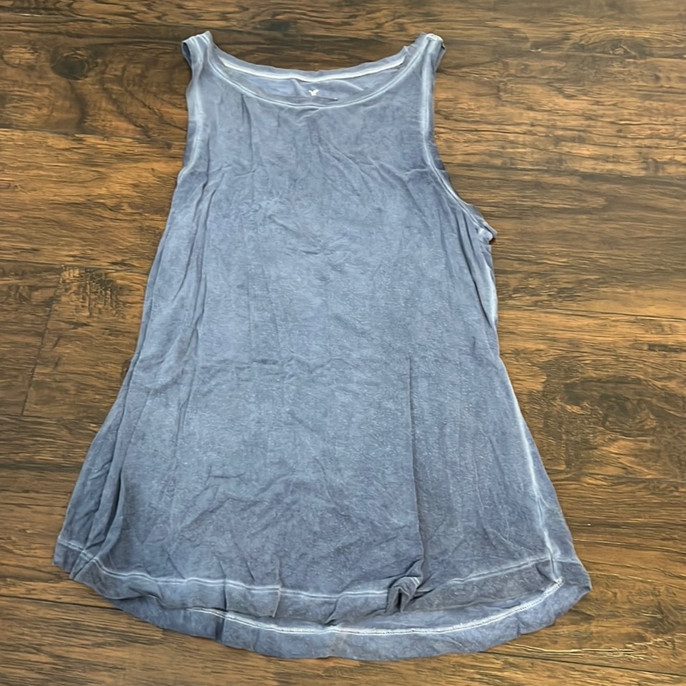 Blue soft and sexy tank top